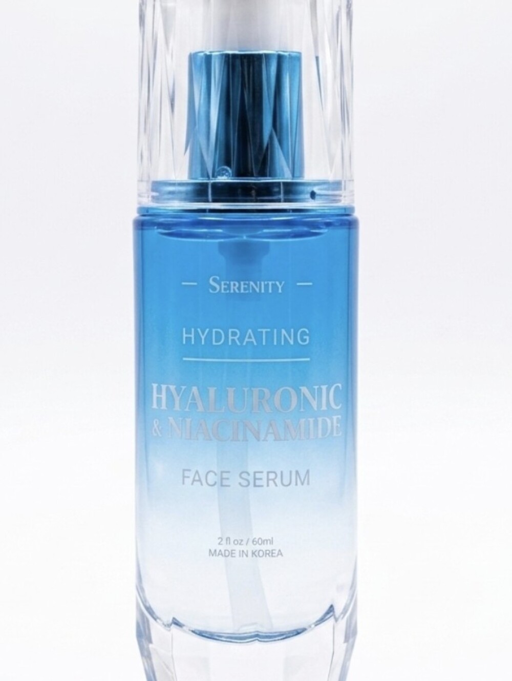 Serenity Hydrating Hyaluronic & Niacinamide Face Serum K-Beauty 2oz 60ml NEW
